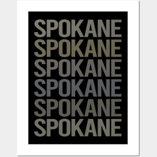 Gray Text Art Spokane Posters and Art